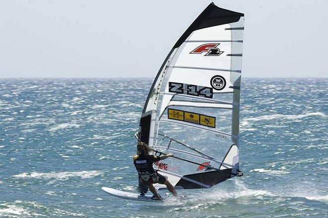 Karin Jaggi - PWA Slalom World Cup - Costa Brava ©  John Carter / PWA http://www.pwaworldtour.com